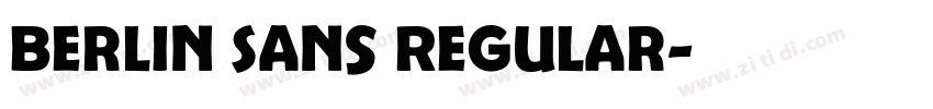 Berlin Sans Regular字体转换